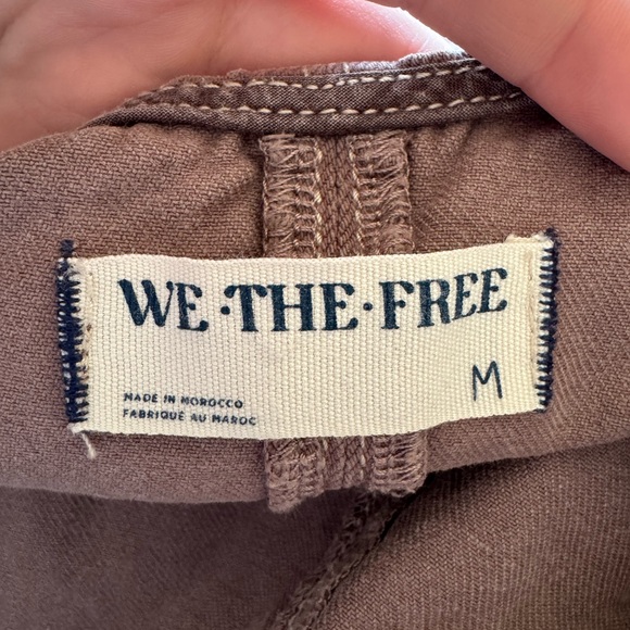 🛑UNAVAILABLE Free People High Roller Shortall Purple Mauve Medium Overalls - Picture 3 of 9